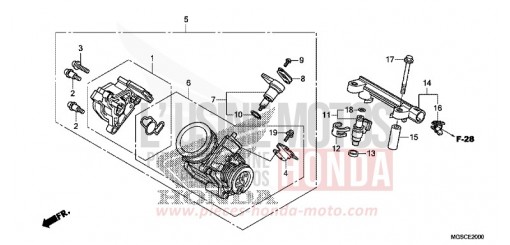 CORPO FARFALLATO NC700DC di 2012